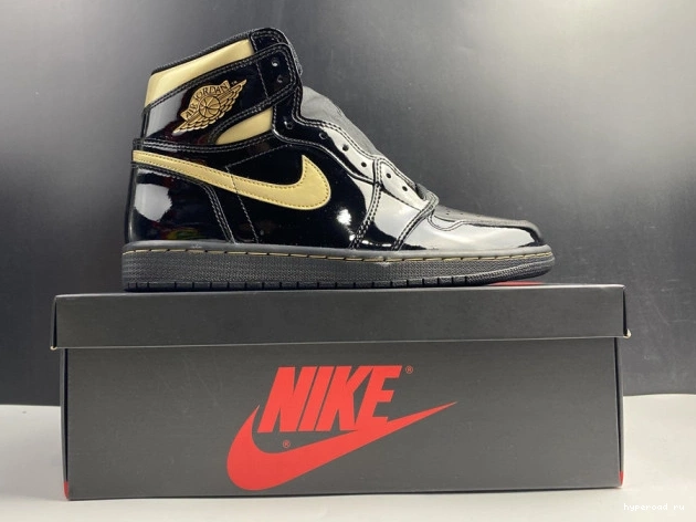 GOLD AIR 1 BLACK HIGH (2020) JORDAN 555088-032 METALLIC RETRO 1020